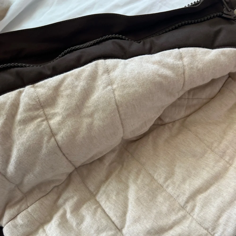Janie and Jack Brown Hooded‎ Puffer Jacket with Cream Lining